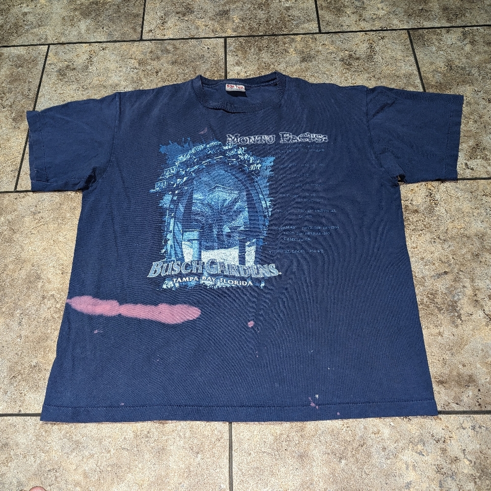 Busch Gardens 1991 Monty Vintage Single Stitch Men's XL Tee